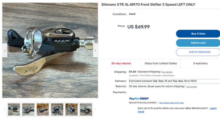 Ebay XTR SL-M970